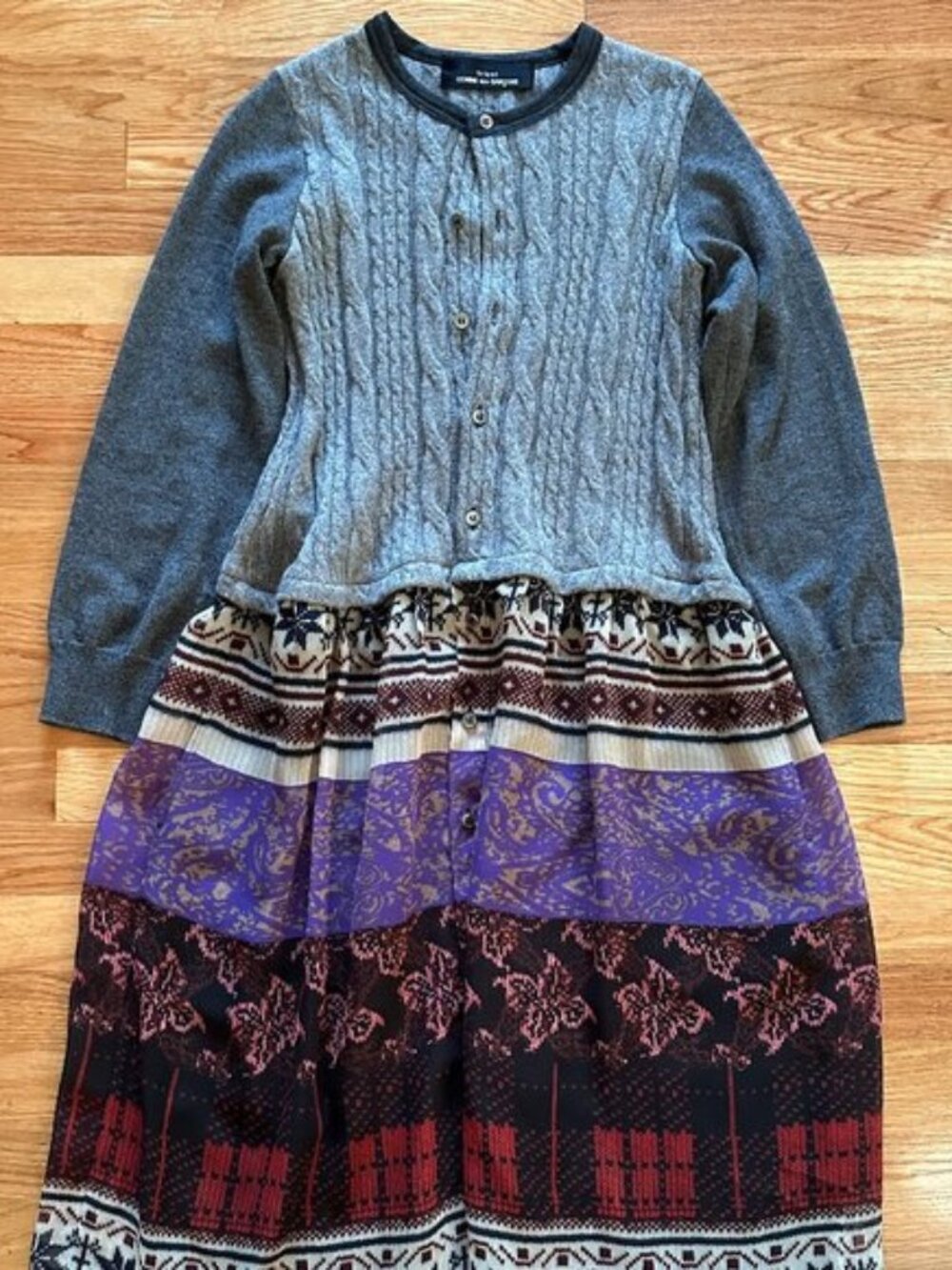 Tricot Comme Des Garcons Printed Midi Length Dress
